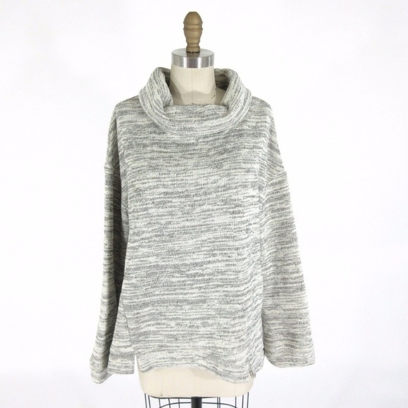 Anthropologie Sweaters - Anthropologie Grey Mock Neck Sweater, Medium NWOT
